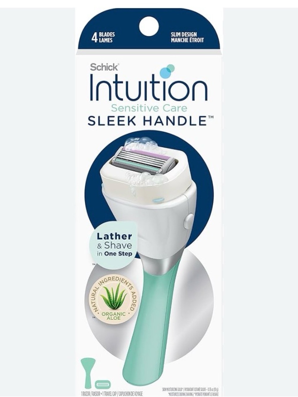 🔥 2/$20🔥 Schick Intuition Sensitive Care Razor - Green/White
